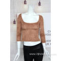Factory Wholesale Women's Brushed Fabric Pullover